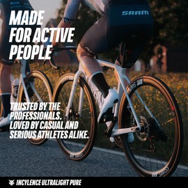 INCYLENCE Road Bike Socks for Men and Women - Ultra Thin Cycling Socks with Light Compression, Breathable and Smooth Toe Seam for Cycling, 3 Pairs, black, 43 - 46