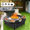 Hupsjer Fire Pit Surround Tabletop for Solo Stove Bonfire Ranger