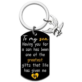 Teenage Boy Stocking Stuffers 2024 To My Son Teen Boy Gifts Keychain For Son Adult Son Gift Ideas Stocking Stuffers For Teens Son Gifts From MomSon Graduation Christmas 2024