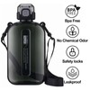 excvalues 24 oz Flat Square Bottle Travel Flask Portable BPA