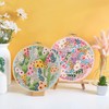 Yixhua 5Pcs Embroidery Hoops Round Bamboo Embroidery Frame Cross Stitch