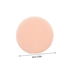 WOONEKY Cosmetic Powder Pad Set 10pcs Round Pure Cotton Makeup Puff Versatile for Blush Setting Powder Portable