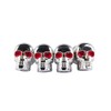 Pack of 4 3D Skeleton Motorcycle License Plate Screw Fixings,