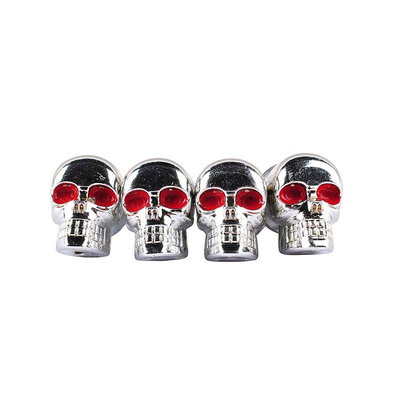 Pack of 4 3D Skeleton Motorcycle License Plate Screw Fixings,