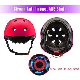 Kids Bike Helmet Skateboard Knee Pads - Kids Helmet Elbow Pads Wrist Guards Adjustable for 5~15yrs Girl Boy Kids Protective Gear Set for Sport Cycling Bike Roller Skating Scooter