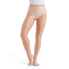 Capezio Women's Ultra Shimmery Strirrup Tight Tight, 86 Denier, Beige, L, beige