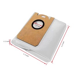 10 Pack Dust Bags Compatible with Honiture Q6/Honiture Q6 SE Robot Vacuum Bag Replacement Accessories Parts