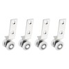 uxcell 4Pcs Curtain Hanging Wheel, Window Track Rollers Smoothly Bearing