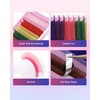 NAGARAKU Colored Eyelash Extensions 8 Colors Rainbow 0.07mm D curl