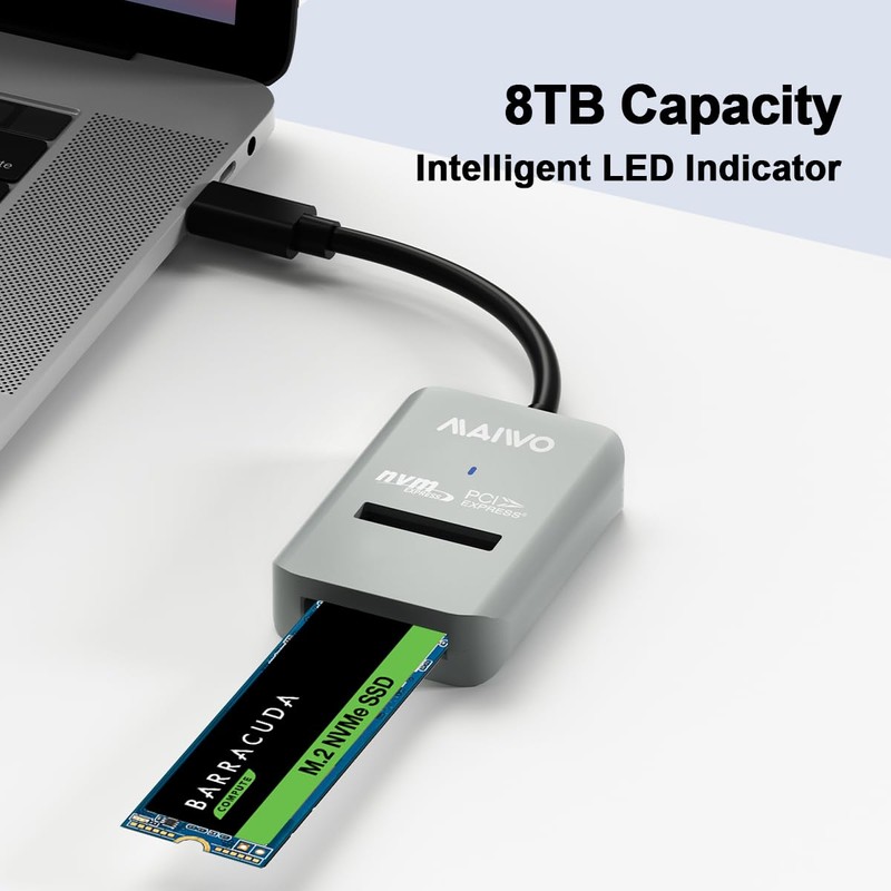 MAIWO M.2 NVMe to USB Adapter, USB C PCIe NVMe