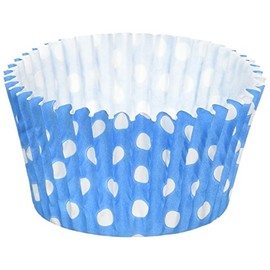 Holly Cupcakes 180 Excellent Quality Blue Polka Dot Muffin Cases