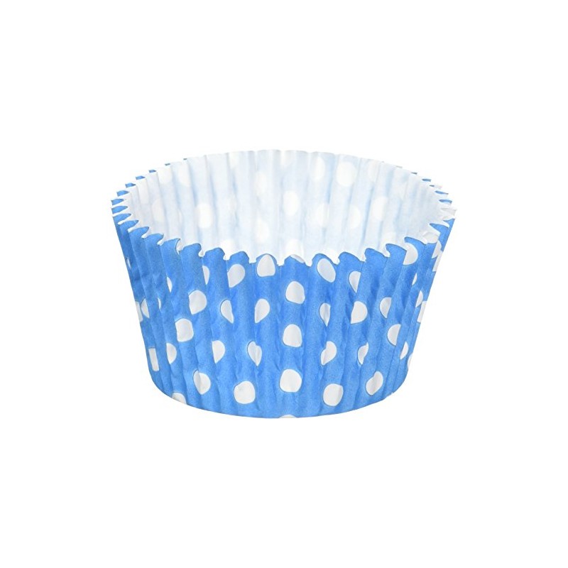 Holly Cupcakes 180 Excellent Quality Blue Polka Dot Muffin Cases
