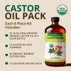 Castor Oil Pack - 8 Piece Complete Kit. Includes 16oz