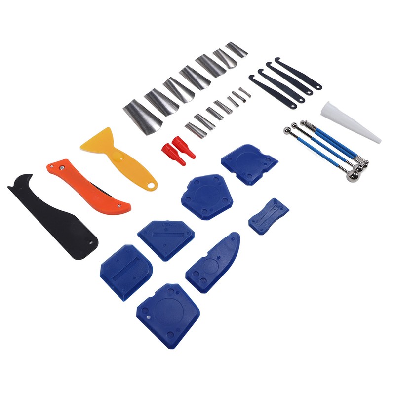 Caulking Finishing Tool Scraper Blade Saw Nozzle Glass Sealant Finishing