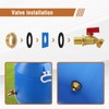 Napredak Brass Rain Barrel Faucet Spigot Kits, GHT 3/4 Male