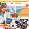 Sanwuta 4 Packs Large Toy Storage Bags Reusable Clear PVC