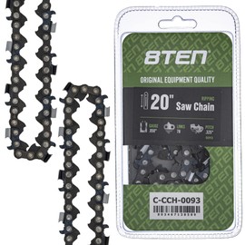 8TEN Ripping Chainsaw Chain 20 Inch .050 .325 78DL for Husqvarna 55 38 40 Jonsered 45 50 Poulan 325 (1 Pack)