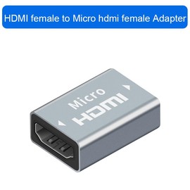 Strhowill 2Pack Micro HDMI to HDMI Extender Coupler Adapter, Type D Female to Type A Female, Supports 4K 1080P 3D