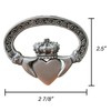 Abbey + CA Gift Irish Claddagh Visor Clip, Auto Sun