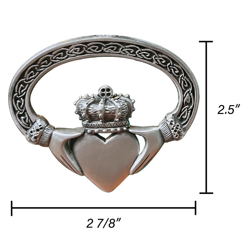 Abbey + CA Gift Irish Claddagh Visor Clip, Auto Sun