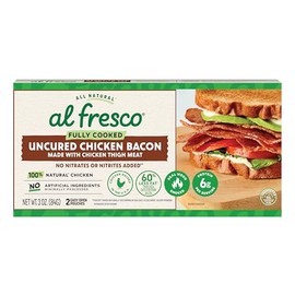 al fresco Fully Cooked Uncured Chicken Bacon 3 oz