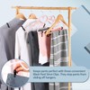 Honeydak 100 Pcs Pant Clips Black Plastic Hanger Clips for