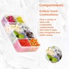 2 Pack Snack Box Containers with 8 Adjustable Compartments, BPA