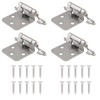 Aracombie 1/2 Inch Overlay Cabinet Hinges,20 Pcs-10 Pairs Satin Chrome