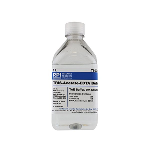 TAE 50X Buffer [TRIS Acetate EDTA 50X Solution], 1 Liter