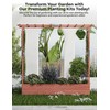 GarveeLife Raised Garden Bed with Trellis, 72 Inch Wood Planter