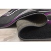 PRO RUGS PURPLE AND GREY ABSTRACT MODERN CONTEMPORARY OVAL AND