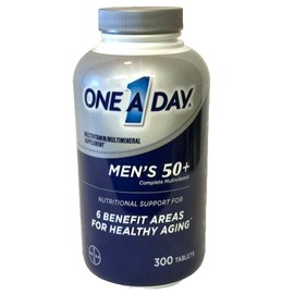 One A Day Mens 50+ Complete Multivitamin 300 Tablets New Sealed Exp 03/26