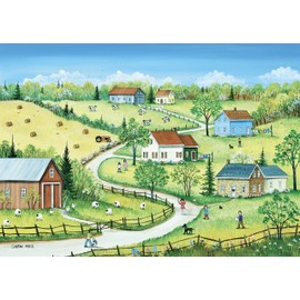 Trefl Pierre Belvédère • 500 Large Piece Puzzle • S. Mark: Country Summer • 68 x 48 cm • World-Class Artists Collection • Jigsaw Family Puzzle Table Game • 670145