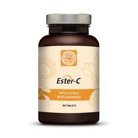 Kala Health - Ester-C Tablets 1000 mg per Tablet high-dose Calcium ascorbate with Vitamin C metabolites and 100 mg Citrus bioflavonoids - contributes to The Immune System (180)