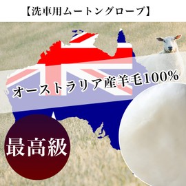 ISHU Shearling Gloves for Car Washing, Premium Genuine Leather (100% Australian Natural Wool), Scratch Resistant Than Sponge, Efficient Cleaning, Car Wash Brush, For Body (1 Piece)