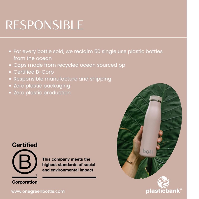 BOTL Evolution Stainless Steel, BPA/BPS Free, Insulated and Leakproof Straw