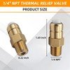 678169004 1/4" Thermal Release Valve for Pressure Washer