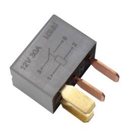 HISports Car Compressor Relay 39794-SDA-A05, 4-Pin 12 V, Black, Micro Relay, Automatic, Work Contact, DIN Rail Mounting, 30 A, Relay