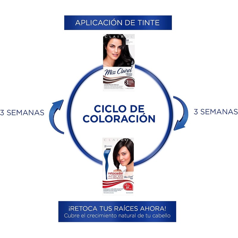 Tinte retoque raíz permanente Miss Clairol 91 Rubio Cenizo Claro