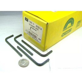 Allen 4  ALLEN HOLO-KROME USA 57014 OEM NEW 1/8" SHORT ARM L HEX KEY 2-13/32" X 29/32"