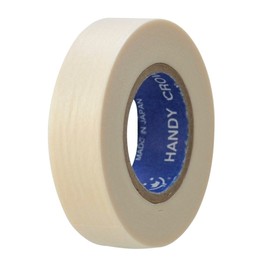 Handy Crown Architectural Masking Tape, White, Width 0.6 inches (15 mm) x Length 6.1 ft (18 m) (8 Rolls) [Curing Tape]