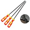 JNAWA Chainsaw File Metal File Set with Handle Round Chainsaw