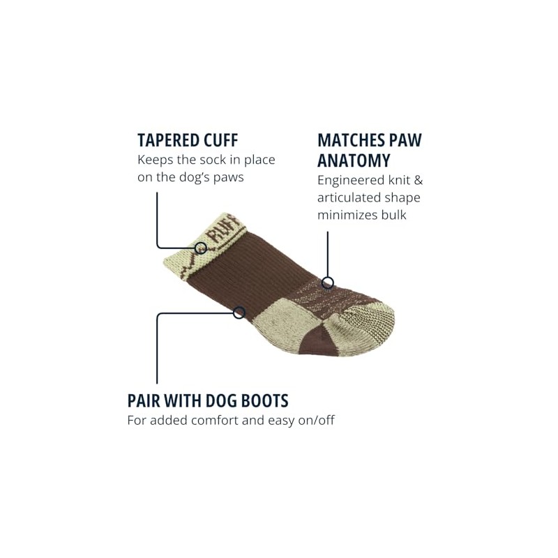 Ruffwear, calcetines Bark'n para botas, cómodos calcetines para perro y