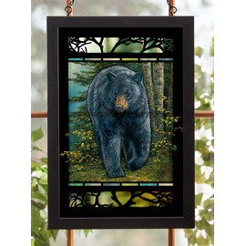 Wild Wings Rocky Outcrop - Bear Stained Glass Art