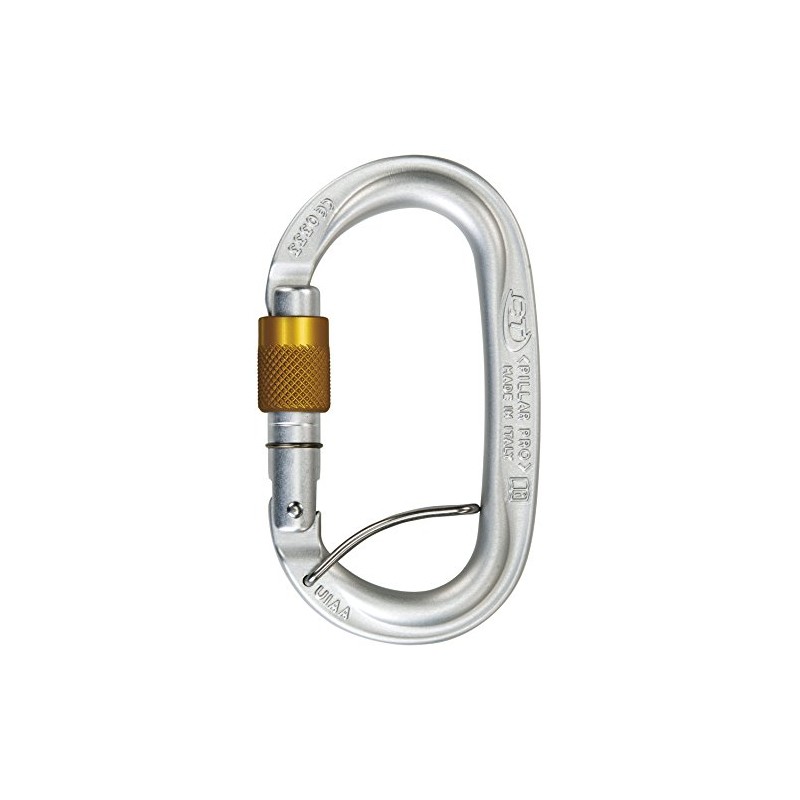 Climbing Technology Pillar Pro Sgl 2C3960LZSFCTSTD Carabiner, Glossy/Yellow, One Size