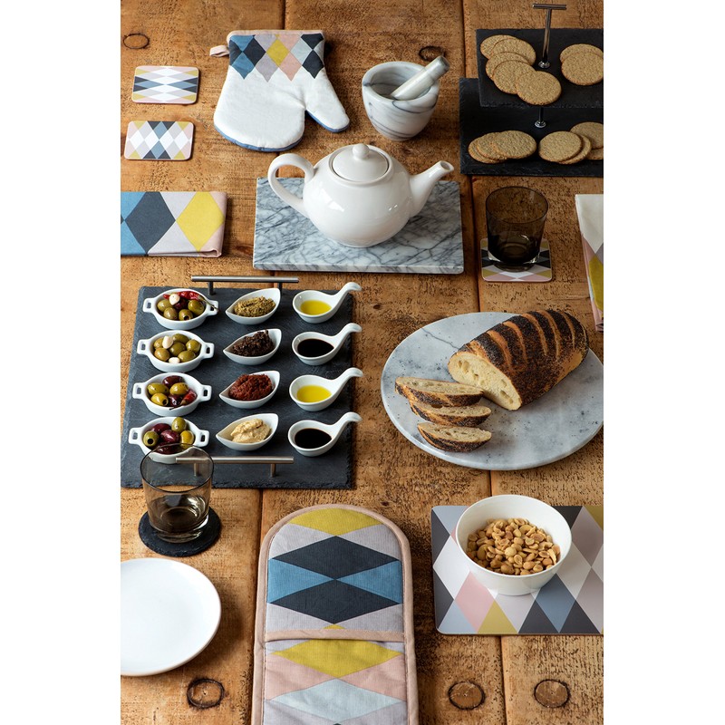 Premier Housewares Cirque Placemats - Set of 4, Grey, H2