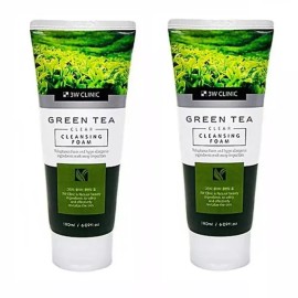 Goldsmile [골드스마일]자이 그린티 녹차 폼클렌징 180ml 2개 클렌징폼 세안 [GoldSmile] Zai Green Tea Foam Cleansing 180ml 2pcs Facial Cleansing Foam