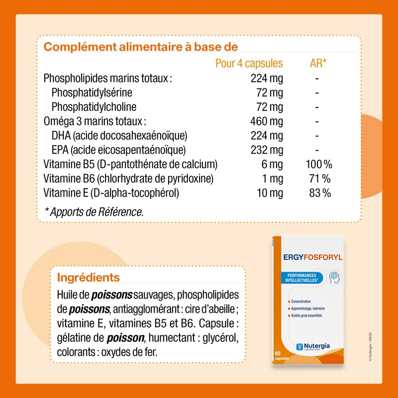 Ergyfosforyl 60 Cap Nutergia