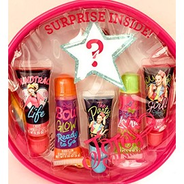 JoJo Siwa 5 pack Flavored Lip Glosses Gift Set For Girls, Multi-colored, 3", 5 Count