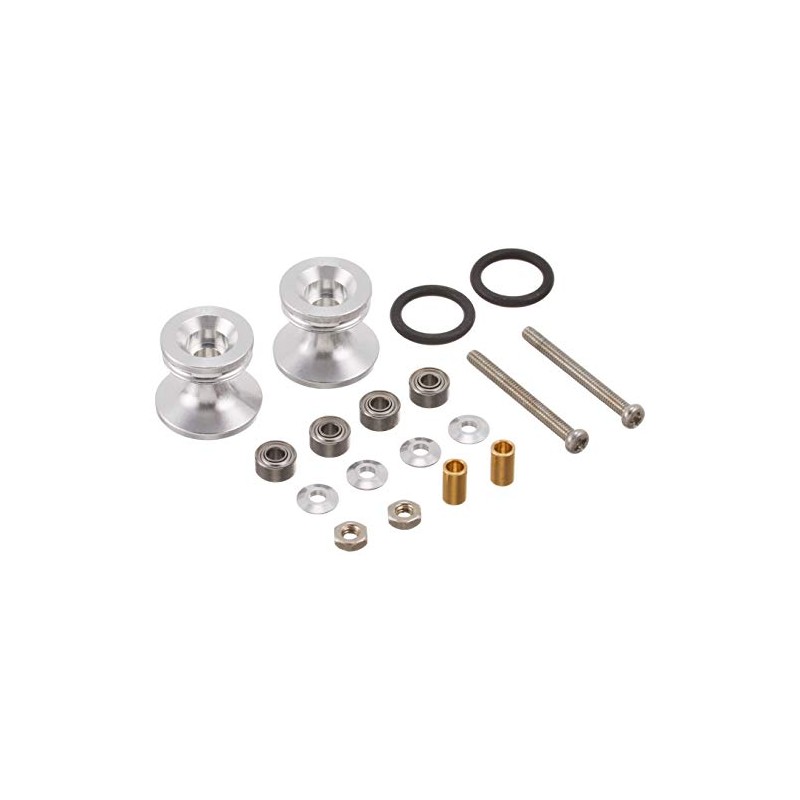 GP418 Double Aluminum Rollers w/Rubber Rings (13-12mm)